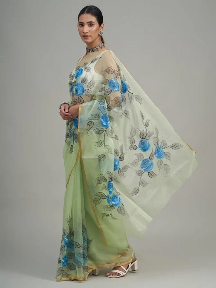 Vk4103 Organza Designer Silk Saree Catalog
